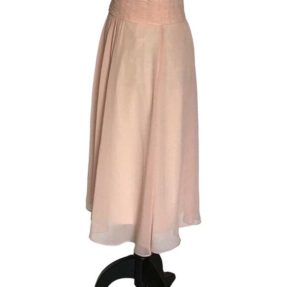 Ralph Lauren Dress Women's Size 10 Peach Blush Midi Summer - Picture 4 of 8